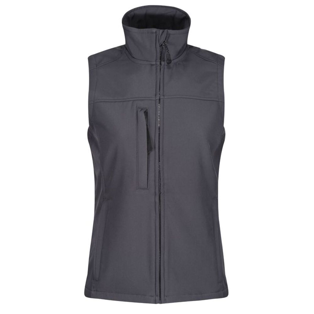 Regatta Womens/Ladies Flux Softshell Bodywarmer / Sleeveless Jacket / Seal Gray